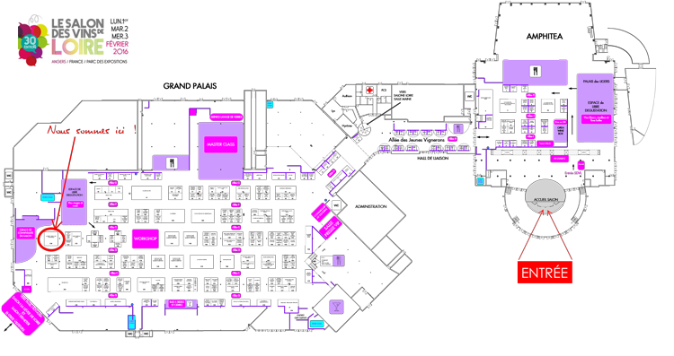 plan du salon des vins de loire